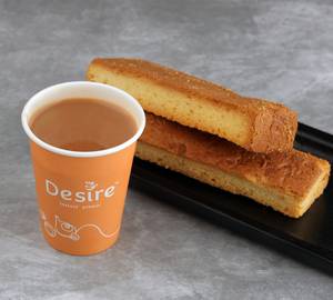 Chai With Stick Toast  [Serves 1]