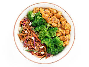 Thai Peanut Tofu Meal (Vegan, High Fiber)
