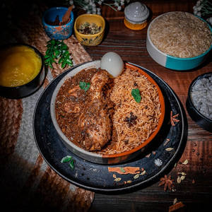 Chicken Fry Biryani [Serves 1]