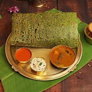 Palak Rawa Ghee Sada Dosa