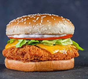 Chicken and cheese burger