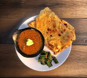 Dal makhani with 3 butter roti