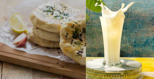 Jammu Kaladi Kulcha + Sweet Lassi