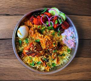 Chicken Green Chilli Dum Biryani