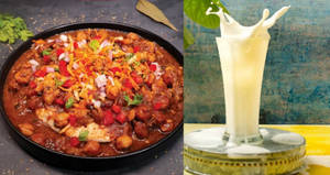 Bheega Kulcha (md) + Sweet Lassi