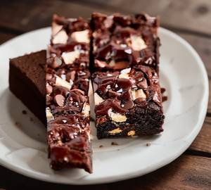 Eggless Triple chocolate Brownie
