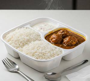 Chicken Manchurian - Chawal