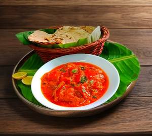 2 Roti with Mini Tomoto Curry