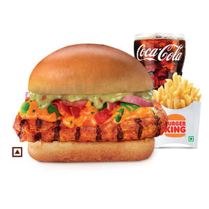 Chicken Tandoori Burger Combo (M)