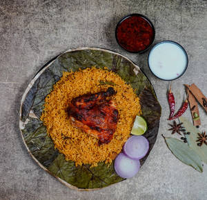 Grill Chicken Biryani (quarter Bird)