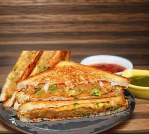 Aloo Cheese Toast Sandwich