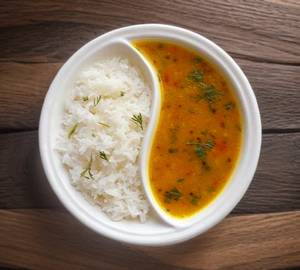 Dal Fry with Plain Rice