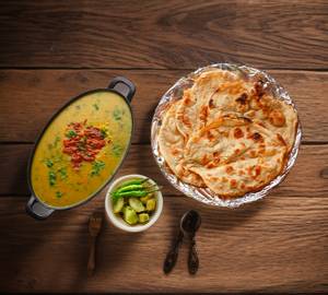 2 Roti with Mini Daal thadka