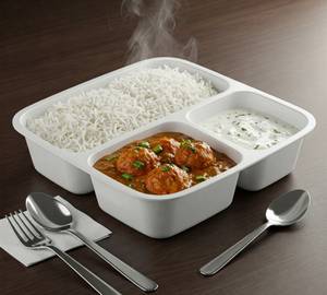 Veg Manchurian - Chawal