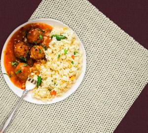 Fried Rice With Manchurian
