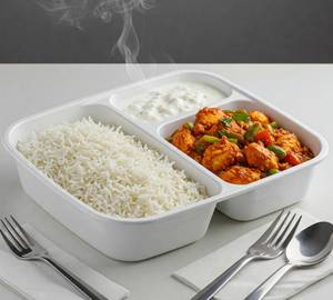 Chicken Chilli - Chawal