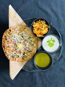 3 aloo onion cheese paratha