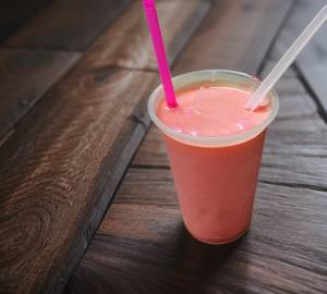 Rose milk with ice-cream
