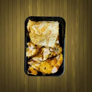 Chicken Protein Tikka 200gms Without Cream And Scrambled Egg [2 Eggs]