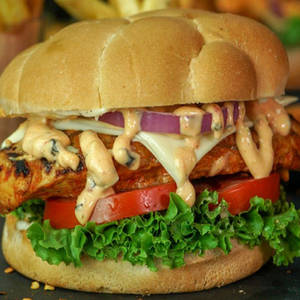 Chicken Burger Peri Peri