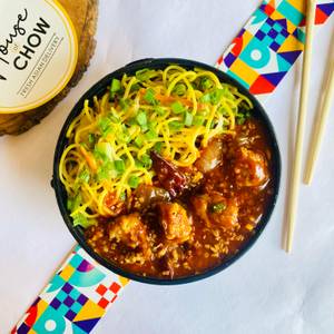 Chilli Chicken With Hakka Noodles Meal Bowl