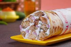 Malai Chicken Cheese Melt Wrap