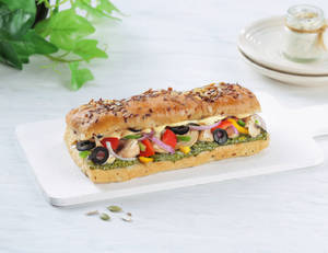 Pesto Mushrooms & Cheese Sandwich [24g Protein]