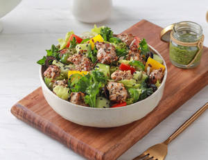 Pesto & Chicken Keto Salad [35g - High Protein,...