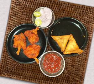 2 Chicken Samosa + 3 Lollipop