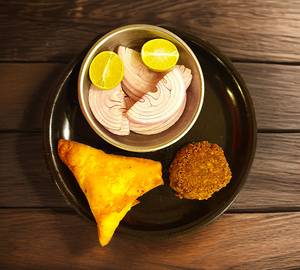 1 Mutton Kabab (Per Piece)+ 1 Mutton Samosa (Per Piece)