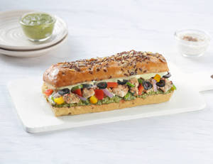 Pesto Chicken & Cheese Sandwich [46g Protein]