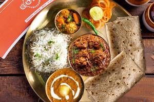 Punjabi Tawa Chicken Thali