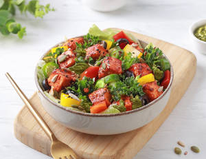 Pesto & Paneer Keto Salad [31g - High Protein, ...