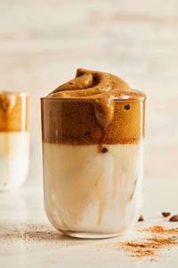 Dalgona ice latte