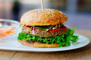Fried Veg Burger