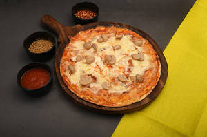 Thin Cheesy Crust Pizza ( Mushroom ) [10 inch]