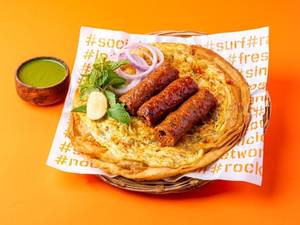 Anda Mutton Seekh Paratha