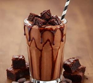 Chocolate Brownie Milkshakes