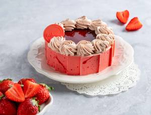 Strawberry Custard Cake [550g]