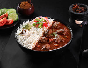ChorBazaar Mutton Curry [Steamed Rice] Bowl