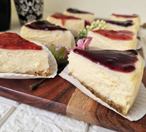 New York Baked Cheesecake: Blueberry