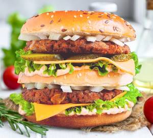 Double tikki burger