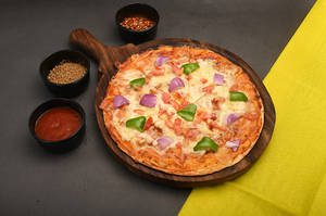 Thin Cheesy Crust Pizza ( Mix Veg ) [10 inch]