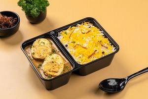 Masala Egg Curry & Rice Dabba