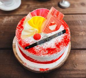 Fresh Cream Red Velvet Cake [500 Gm]