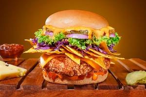 Nachoburg Cheese Veg Burger