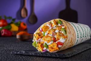 Smoky Diced Paneer Salad Wholewheat Wrap