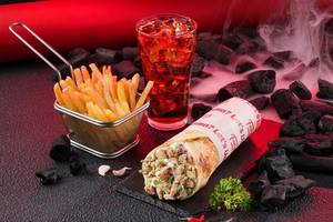 Classic Smoky Chicken Shawarma with Fries & Coke Meal