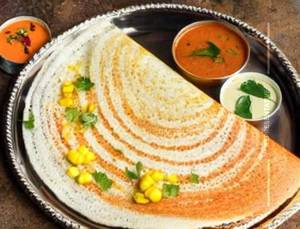 Corn Cheese Masala Dosa