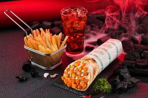Paneer Shawarma with Fries & Coke Meal